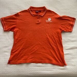 Large Clemson Embroidered Polo Shirt